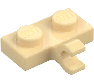 LEGO Zandbruin Plaat 1 x 2 met Horizontale Klem (11476 / 65458)