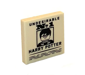 LEGO Tegel 2 x 2 met Undesirable No. 1 Harry Potter (3068 / 100175)