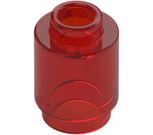 LEGO Transparant rood Steen 1 x 1 Rond (3062 / 35390)