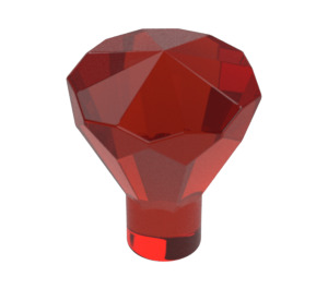 LEGO Transparant rood Diamant (28556 / 30153)