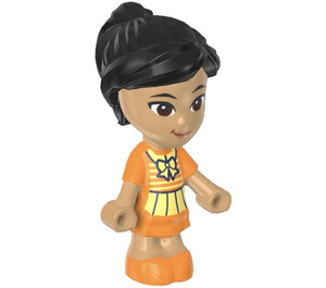 LEGO Victoria met Oranje en Geel Jurk Minifiguur