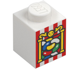 LEGO Steen 1 x 1 met Bertie Bott's Every Flavor Beans (3005 / 93683)