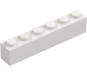 LEGO Wit Steen 1 x 6 (3009 / 30611)