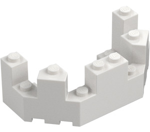 LEGO Steen 4 x 8 x 2.3 Turret Top (6066)