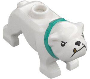 LEGO Hond - Bulldog met Turquoise Kraag (106605)