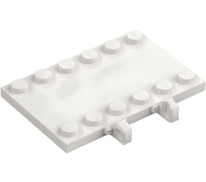 LEGO Wit Scharnier Plaat 4 x 6 (65133)