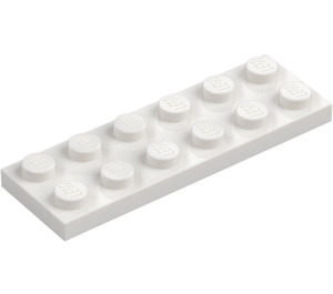 LEGO Wit Plaat 2 x 6 (3795)