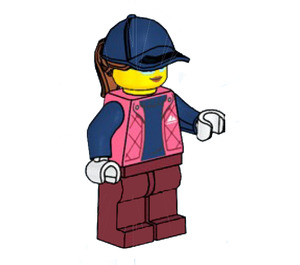 LEGO Vrouw - Koraalkleurig Jack Minifiguur