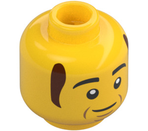 LEGO Brandweerman Bob Minifiguur Hoofd (3626 / 74156)