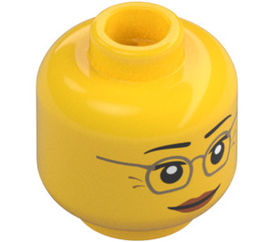 LEGO Misako Hoofd met Bril (3626 / 23694)