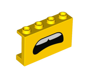 LEGO Paneel 1 x 4 x 2 met Worried open Mond (14718 / 68377)