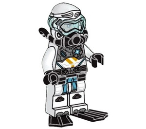 LEGO Zane - Scuba Minifiguur