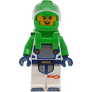 LEGO Astronaut met Groen Ruimte Pak en Smiling Gezicht Minifiguur