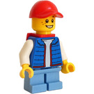 LEGO Billy - Blauw Vest en Rood Rugzak Minifiguur