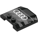 LEGO Wig 4 x 4 Gebogen met Audi logo (45677 / 106733)