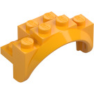 LEGO Spatbord Steen 2 x 4 x 2 met Wiel Boog (35789)