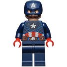 LEGO Kapitein America met Helm en Rood Handen Minifiguur