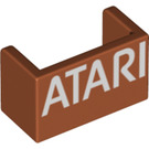 LEGO Paneel 1 x 2 x 1 met gesloten Hoeken met ATARI logo (1397 / 23969)