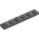 LEGO Plaat 1 x 6 met Grijs Strepen (3666 / 106730)