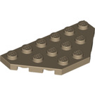 LEGO Donker zandbruin Wedge Plate 3 x 6 with 45º Corners (2419 / 43127)