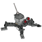 LEGO Dwerg Spin Droid met Dark Stone Grijs Dome en Zwart Blaster Minifiguur