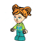 LEGO Ella met Groen Hoodie en Broek Minifiguur