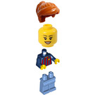 LEGO Vrouwelijk Voetbal Fan - FC Barcelona (Medium blauw Benen) Minifiguur