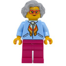 LEGO Vrouwelijk met Bright Licht Blauw Jack Minifiguur