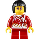 LEGO Meisje in Rood Shirt Minifiguur