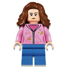 LEGO Hermione Granger met Bright Roze Jack met Stains (Smile / Angry) Minifiguur