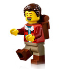 LEGO Hiker met Rugzak Minifiguur