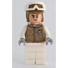 LEGO Hoth Rebel Trooper met Donker zandbruin Helm en Vest Minifiguur