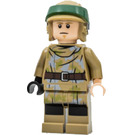 LEGO Luke Skywalker met Donker zandbruin Endor Kleding en Helm Minifiguur