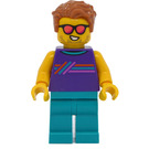 LEGO Man - Dark Paars Vest Minifiguur