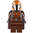 LEGO Mandalorian Tribe Warrior met Donkeroranje Helm Minifiguur