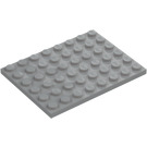 LEGO Medium steengrijs Plaat 6 x 8 (3036)