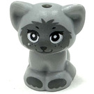 LEGO Sitting Kat (Klein) met Dark Stone Grijs Muzzle en Paws