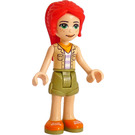 LEGO Mia met Zandbruin Shirt en Oranje Neck Sjaal Minifiguur