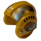 LEGO Rebel Piloot Helm met Snub Fighter Piloot Pearl Grijs Strepen (30370 / 104347)