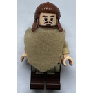 LEGO Qui-Gon Jinn met Poncho en Grijs in Baard Minifiguur