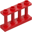 LEGO Hek Spindled 1 x 4 x 2 met 4 bovenkantnoppen (15332)