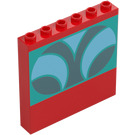 LEGO Paneel 1 x 6 x 5 met Gebogen Lines (59349 / 109790)