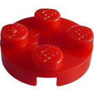 LEGO Plaat 2 x 2 Rond met Asgat (met '+'-vormig asgat) (4032)