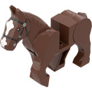 LEGO Paard met Moveable Benen en Zwart Teugel en Wit Gezicht Voorkant (10509)