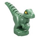 LEGO Baby Raptor met Groen Strepen (37829 / 65438)