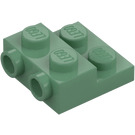 LEGO Plaat 2 x 2 x 0.7 met 2 Noppen aan Kant (4304 / 99206)