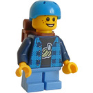 LEGO Skateboarder met Rugzak Minifiguur