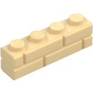 LEGO Steen 1 x 4 met Embossed Bricks (15533)