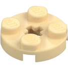 LEGO Plaat 2 x 2 Rond met Asgat (met 'x'-vormig asgat) (4032)