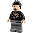 LEGO Tony Stark met Zwart Shirt met Gold Helm Minifiguur